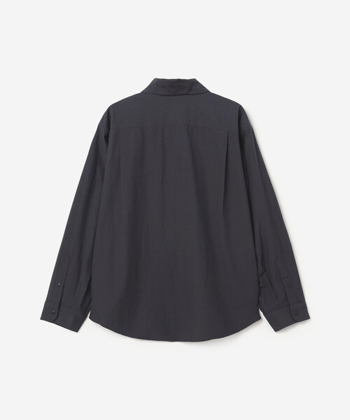 DANTON(ダントン)の「DANTON | タイプライター レギュラーカラー長袖シャツ WOMEN(シャツ/ブラウス・レディース・ネイビー/オフホワイト・38/36)」の4枚目の写真