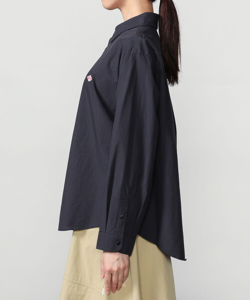 DANTON(ダントン)の「DANTON | タイプライター レギュラーカラー長袖シャツ WOMEN(シャツ/ブラウス・レディース・ネイビー/オフホワイト・38/36)」の11枚目の写真