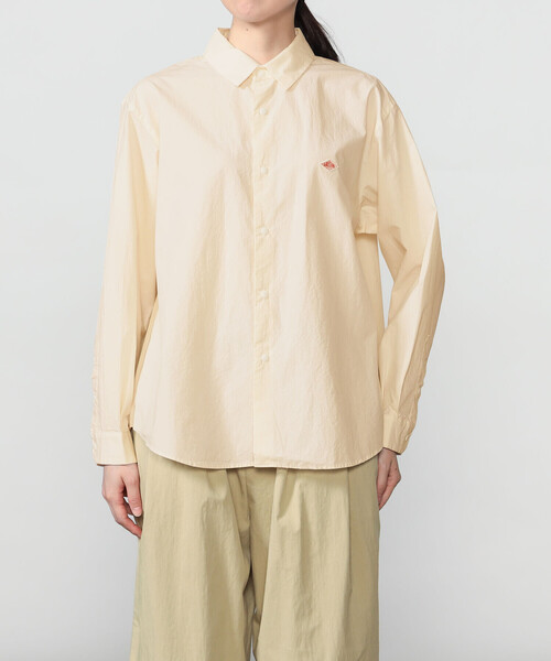 DANTON(ダントン)の「DANTON | タイプライター レギュラーカラー長袖シャツ WOMEN(シャツ/ブラウス・レディース・ネイビー/オフホワイト・38/36)」の15枚目の写真