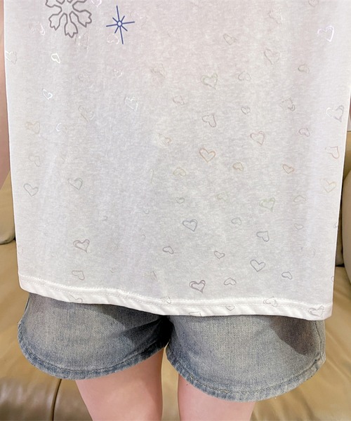 Girly Doll（ガーリードール）の「プリントTシャツ（Tシャツ/カットソー・レディース・ベージュ/ホワイト・M/L）」の11枚目の写真