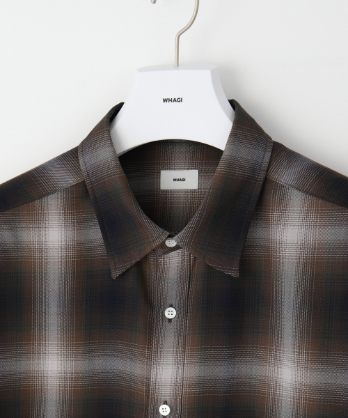 WHAGI(ワギ)の「アキタクトシャツ(ブラウンチェック)(シャツ/ブラウス・レディース・その他・SMALL/MEDIUM)」の2枚目の写真