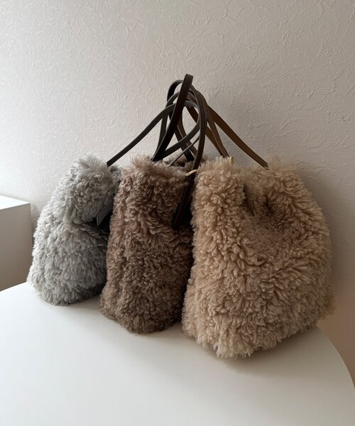 DouDou(ドゥドゥ)の「【WEB限定】2wayベルトハンドルエコファートート(トートバッグ・レディース・アイボリー/ブラウン/グレー・FREE)」の8枚目の写真