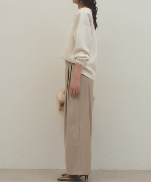 LOUNGEDRESS(ラウンジドレス)の「《履くだけで美シルエット》タックワイドパンツ(その他パンツ・レディース・ベージュ/グレー/ピンク・38/36)」の14枚目の写真