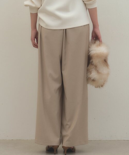 LOUNGEDRESS(ラウンジドレス)の「《履くだけで美シルエット》タックワイドパンツ(その他パンツ・レディース・ベージュ/グレー/ピンク・38/36)」の19枚目の写真