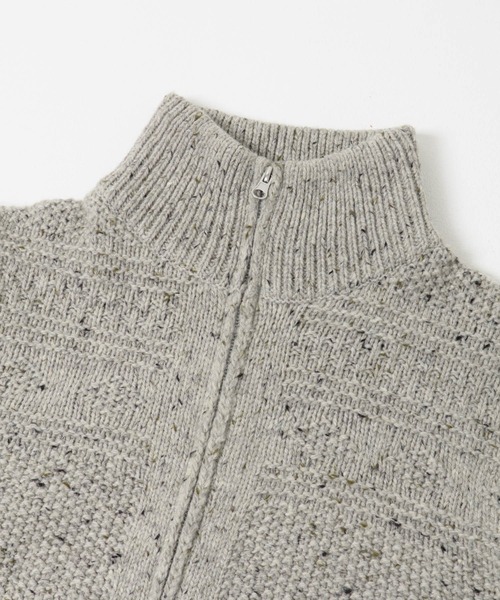 URBAN RESEARCH Sonny Label(アーバンリサーチサニーレーベル)の「ウールネップジップニットブルゾン(ニット/セーター・レディース・グレー/アイボリー・FREE)」の22枚目の写真