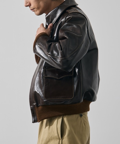Buzz Rickson's（バズリクソンズ）の「【BUZZ RICKSON’S/バズリクソンズ】A-2 ROUGHWEAR CLOTHING CO. CONTRACT No.23380（ブルゾン・メンズ・ブラウン・42/40/38）」の3枚目の写真