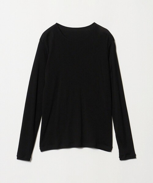 UNITED ARROWS(ユナイテッドアローズ)の「コットン テレコ クルーネック カットソー(Tシャツ/カットソー・レディース・ダークブラウン/ホワイト/ブラック/オレンジ・FREE)」の1枚目の写真