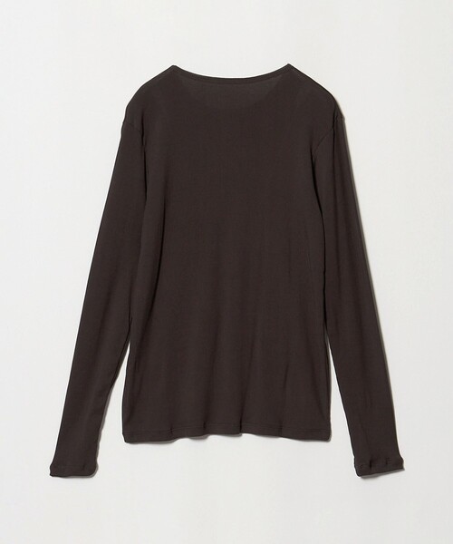 UNITED ARROWS(ユナイテッドアローズ)の「コットン テレコ クルーネック カットソー(Tシャツ/カットソー・レディース・ダークブラウン/ホワイト/ブラック/オレンジ・FREE)」の10枚目の写真