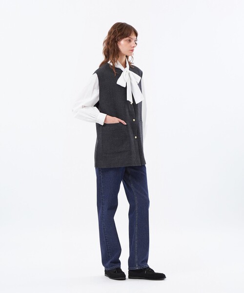 MACKINTOSH PHILOSOPHY(マッキントッシュ フィロソフィー)の「【IVENREY GILET(イベンリージレ)】(その他アウター・レディース・ブラック/ブラウン・38)」の5枚目の写真