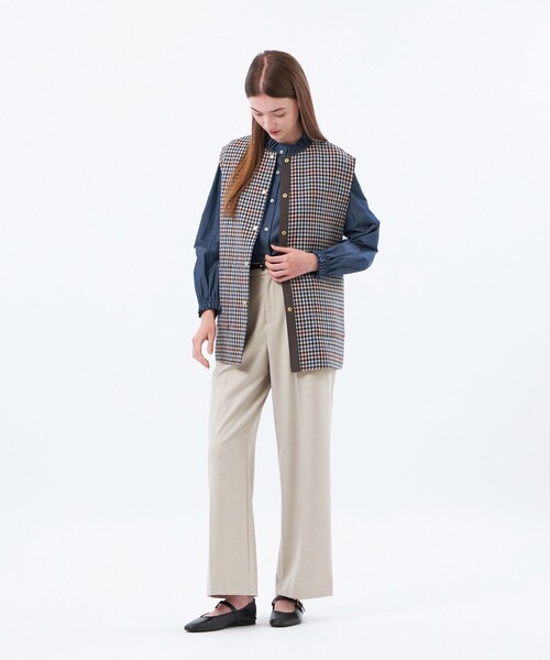 MACKINTOSH PHILOSOPHY(マッキントッシュ フィロソフィー)の「【IVENREY GILET(イベンリージレ)】(その他アウター・レディース・ブラック/ブラウン・38)」の6枚目の写真