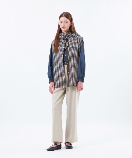 MACKINTOSH PHILOSOPHY(マッキントッシュ フィロソフィー)の「【IVENREY GILET(イベンリージレ)】(その他アウター・レディース・ブラック/ブラウン・38)」の7枚目の写真