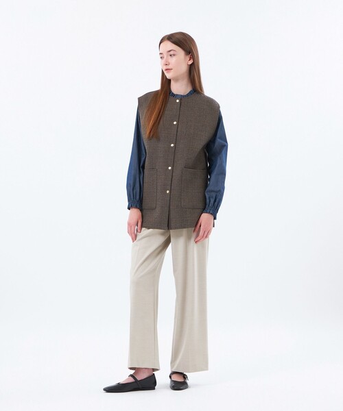 MACKINTOSH PHILOSOPHY(マッキントッシュ フィロソフィー)の「【IVENREY GILET(イベンリージレ)】(その他アウター・レディース・ブラック/ブラウン・38)」の9枚目の写真