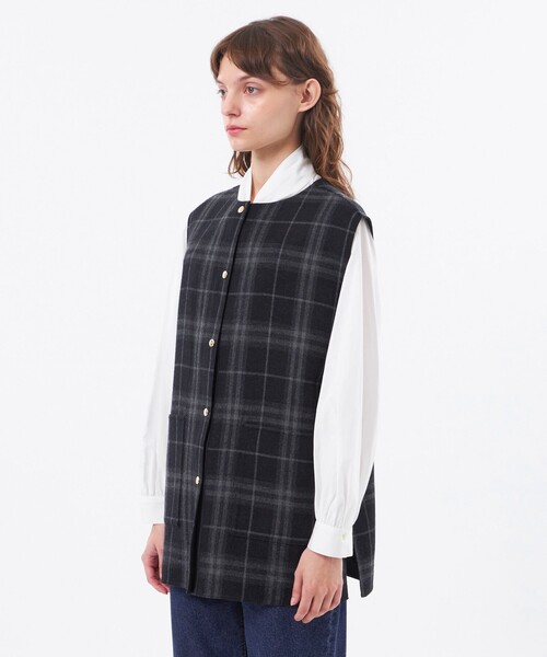 MACKINTOSH PHILOSOPHY(マッキントッシュ フィロソフィー)の「【IVENREY GILET(イベンリージレ)】(その他アウター・レディース・ブラック/ブラウン・38)」の11枚目の写真