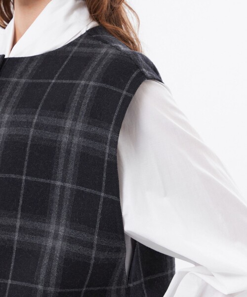 MACKINTOSH PHILOSOPHY(マッキントッシュ フィロソフィー)の「【IVENREY GILET(イベンリージレ)】(その他アウター・レディース・ブラック/ブラウン・38)」の13枚目の写真