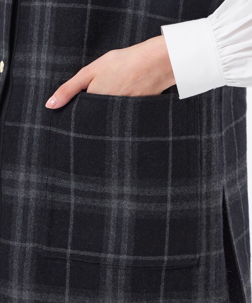 MACKINTOSH PHILOSOPHY(マッキントッシュ フィロソフィー)の「【IVENREY GILET(イベンリージレ)】(その他アウター・レディース・ブラック/ブラウン・38)」の14枚目の写真