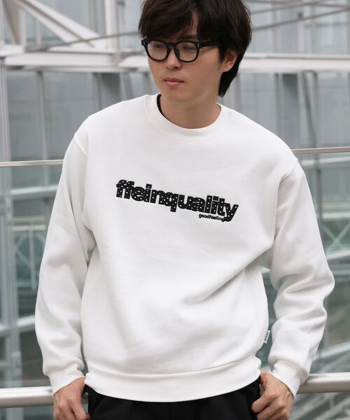 FFEIN(フェイン)の「*新色追加【FFEIN(フェイン)】ヘビーウエイトセンターデカロゴ3D刺繍スウェット / スウェット トレーナー 刺繍 裏起毛 クルーネック ワンポイント(スウェット・メンズ・グリーン/ブラウン/ネイビー/ブラック/アッシュグレー/ホワイト/バーガンディー・SMALL/MEDIUM/LARGE)」の12枚目の写真