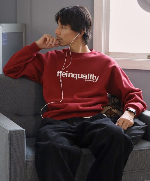 FFEIN(フェイン)の「*新色追加【FFEIN(フェイン)】ヘビーウエイトセンターデカロゴ3D刺繍スウェット / スウェット トレーナー 刺繍 裏起毛 クルーネック ワンポイント(スウェット・メンズ・グリーン/ブラウン/ネイビー/ブラック/アッシュグレー/ホワイト/バーガンディー・SMALL/MEDIUM/LARGE)」の22枚目の写真