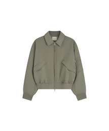 SIOT4201 ボリュームパッド入り フライトジャンパー_Light khaki