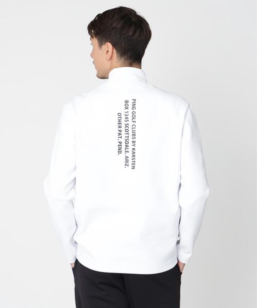 PING(ピン)の「【PING APPAREL】ANSERプリントストレッチダンボール長袖ハイネックシャツ (MENS)(Tシャツ/カットソー・メンズ・ベージュ/ホワイト/ネイビー・M/LL/L/LL1)」の4枚目の写真