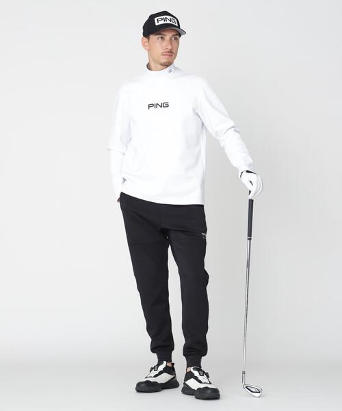 PING(ピン)の「【PING APPAREL】ANSERプリントストレッチダンボール長袖ハイネックシャツ (MENS)(Tシャツ/カットソー・メンズ・ベージュ/ホワイト/ネイビー・M/LL/L/LL1)」の5枚目の写真