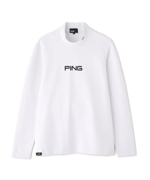 PING(ピン)の「【PING APPAREL】ANSERプリントストレッチダンボール長袖ハイネックシャツ (MENS)(Tシャツ/カットソー・メンズ・ベージュ/ホワイト/ネイビー・M/LL/L/LL1)」の7枚目の写真