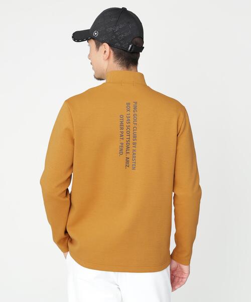 PING(ピン)の「【PING APPAREL】ANSERプリントストレッチダンボール長袖ハイネックシャツ (MENS)(Tシャツ/カットソー・メンズ・ベージュ/ホワイト/ネイビー・M/LL/L/LL1)」の10枚目の写真