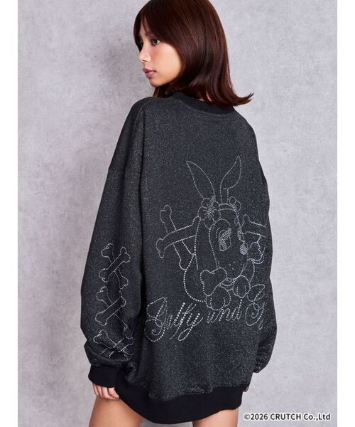 GYDA×GALFY GalDA bijouラメBIGプルオーバー（Tシャツ/カットソー 