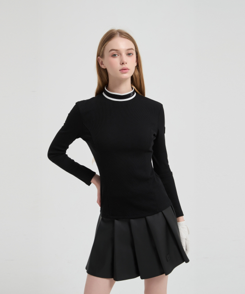 E.PARCA(イパルカ)の「アイコン ロングスリーブ ベーシックトップ(ブラック)(Tシャツ/カットソー・レディース・ブラック・LARGE/X-SMALL/MEDIUM/SMALL)」の2枚目の写真