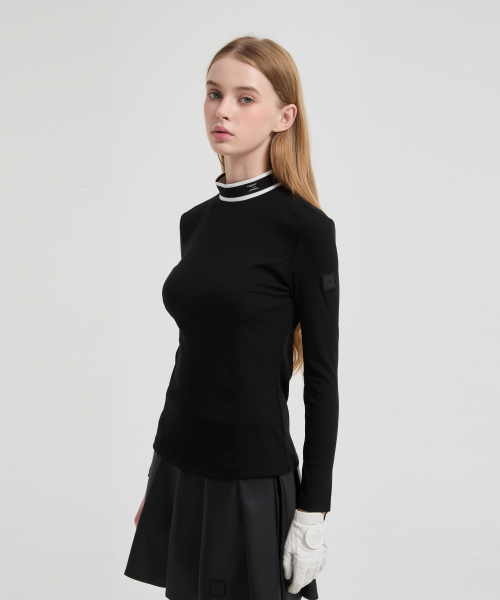 E.PARCA(イパルカ)の「アイコン ロングスリーブ ベーシックトップ(ブラック)(Tシャツ/カットソー・レディース・ブラック・LARGE/X-SMALL/MEDIUM/SMALL)」の4枚目の写真