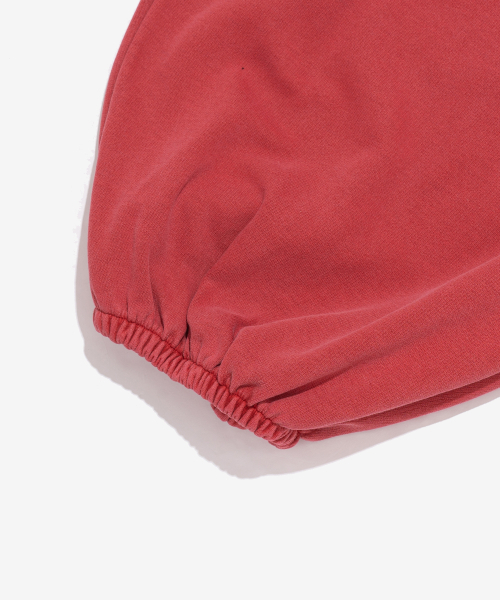 CARGOBROS FOR WOMAN(カーゴブロスフォーウィメン)の「ヴィンテージダメージ加工 PIGMENT ジョガーパンツ(レッド)(スウェットパンツ・レディース・その他・FREE)」の6枚目の写真