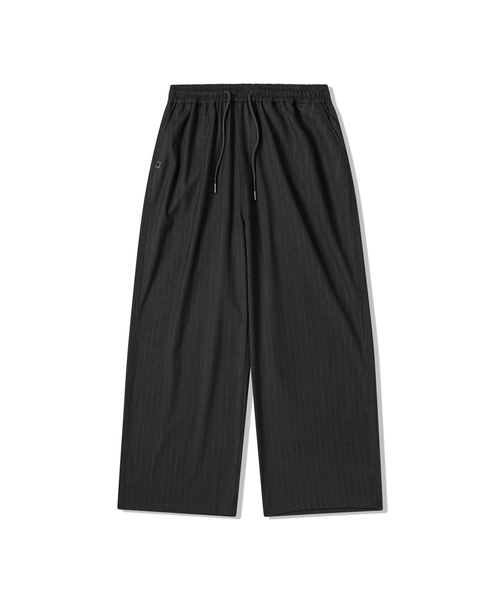 LIFE WORK(ライフワーク)の「レディース ミニマルストライプワイドパンツ(その他パンツ・レディース・ブラック/グレー・S/M)」の1枚目の写真