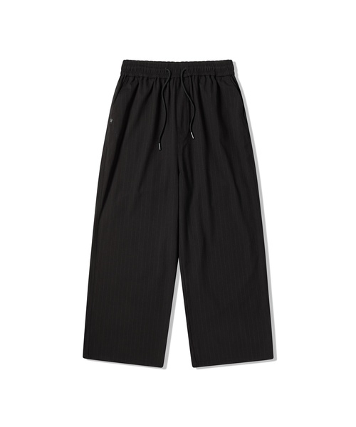 LIFE WORK(ライフワーク)の「レディース ミニマルストライプワイドパンツ(その他パンツ・レディース・ブラック/グレー・S/M)」の2枚目の写真