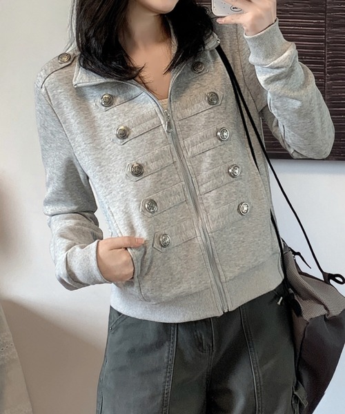 FLINEA(フリネア)の「ナポレオンジャケット(その他アウター・レディース・ネイビー/グレー/ブラック・S/M/L)」の7枚目の写真