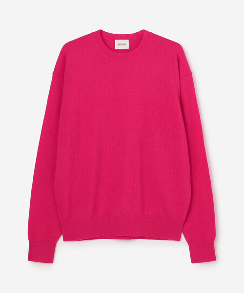 Morris & Sons(モリスアンドサンズ)の「MORRIS & SONS | カシミヤ クルーネックニット WOMEN(ニット/セーター・レディース・ブラウン/アイボリー/ブルー系その他/ピンク系その他・0)」の1枚目の写真