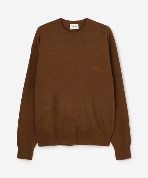 Morris & Sons(モリスアンドサンズ)の「MORRIS & SONS | カシミヤ クルーネックニット WOMEN(ニット/セーター・レディース・ブラウン/アイボリー/ブルー系その他/ピンク系その他・0)」の3枚目の写真
