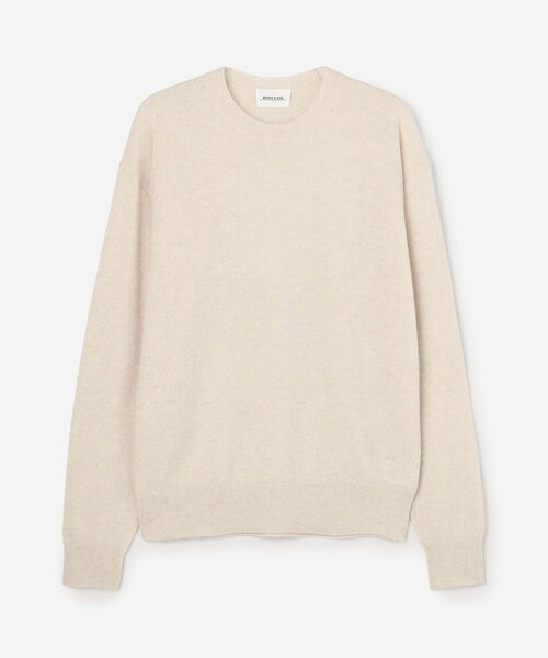Morris & Sons(モリスアンドサンズ)の「MORRIS & SONS | カシミヤ クルーネックニット WOMEN(ニット/セーター・レディース・ブラウン/アイボリー/ブルー系その他/ピンク系その他・0)」の2枚目の写真