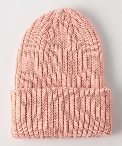 Another Edition（アナザーエディション）の「リブニットキャップ/AEBC LIB A/C Knit CAP◆（ニットキャップ/ビーニー・レディース・オフホワイト/ブラック/グレー/ピンク/ライム・FREE）」の5枚目の写真