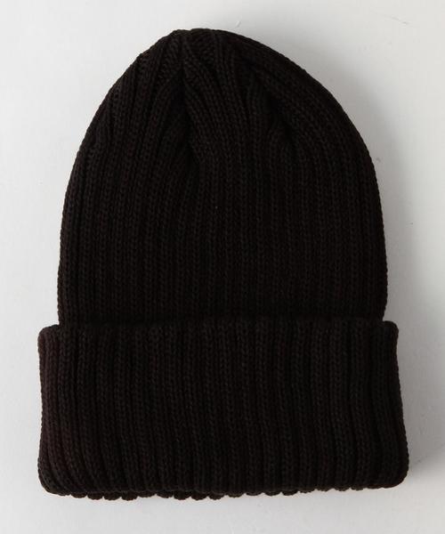 Another Edition（アナザーエディション）の「リブニットキャップ/AEBC LIB A/C Knit CAP◆（ニットキャップ/ビーニー・レディース・オフホワイト/ブラック/グレー/ピンク/ライム・FREE）」の2枚目の写真