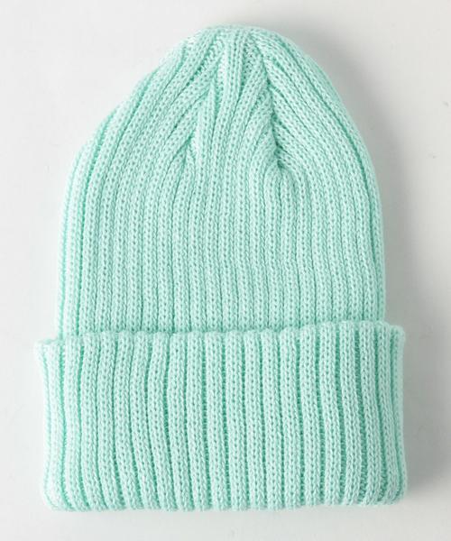 Another Edition（アナザーエディション）の「リブニットキャップ/AEBC LIB A/C Knit CAP◆（ニットキャップ/ビーニー・レディース・オフホワイト/ブラック/グレー/ピンク/ライム・FREE）」の10枚目の写真