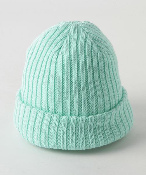Another Edition（アナザーエディション）の「リブニットキャップ/AEBC LIB A/C Knit CAP◆（ニットキャップ/ビーニー・レディース・オフホワイト/ブラック/グレー/ピンク/ライム・FREE）」の7枚目の写真