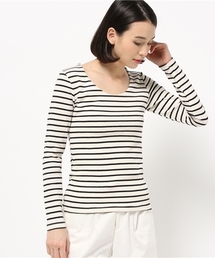 REAL CUBE | REAL CUBE （U）ネックフライスカットソー(Tシャツ/カットソー)