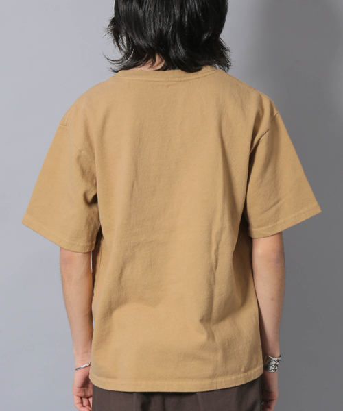 Velva Sheen（ベルバシーン）の「VELVA SHEEN ヴェルバ シーン 別注 ビックシルエット 半袖 ポケット Tシャツ（Tシャツ/カットソー・メンズ・ネイビー/キャメル/ホワイト・MEDIUM/SMALL/LARGE）」の22枚目の写真