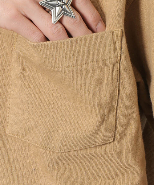 Velva Sheen（ベルバシーン）の「VELVA SHEEN ヴェルバ シーン 別注 ビックシルエット 半袖 ポケット Tシャツ（Tシャツ/カットソー・メンズ・ネイビー/キャメル/ホワイト・MEDIUM/SMALL/LARGE）」の17枚目の写真