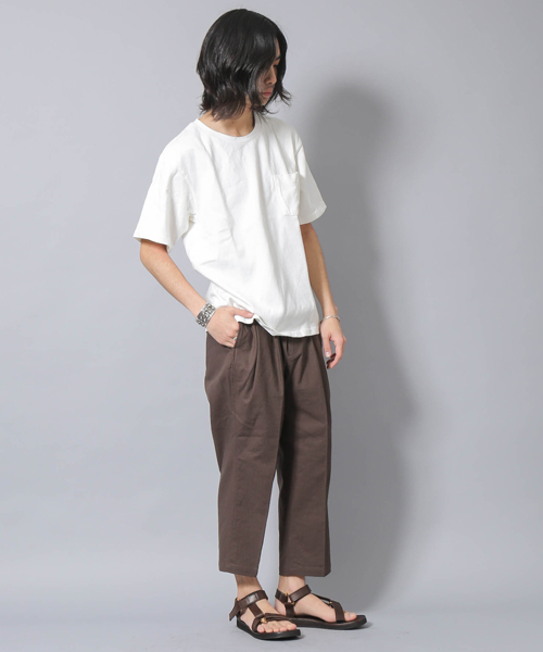 Velva Sheen（ベルバシーン）の「VELVA SHEEN ヴェルバ シーン 別注 ビックシルエット 半袖 ポケット Tシャツ（Tシャツ/カットソー・メンズ・ネイビー/キャメル/ホワイト・MEDIUM/SMALL/LARGE）」の18枚目の写真