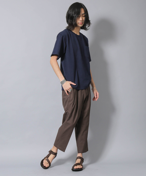 Velva Sheen（ベルバシーン）の「VELVA SHEEN ヴェルバ シーン 別注 ビックシルエット 半袖 ポケット Tシャツ（Tシャツ/カットソー・メンズ・ネイビー/キャメル/ホワイト・MEDIUM/SMALL/LARGE）」の19枚目の写真