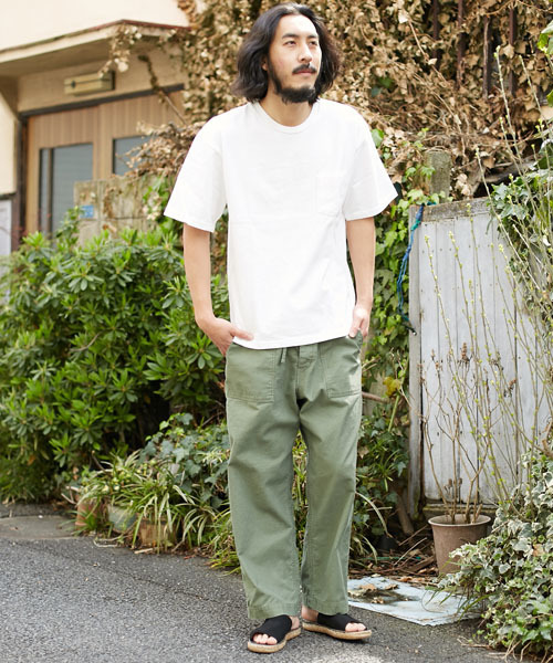 Velva Sheen（ベルバシーン）の「VELVA SHEEN ヴェルバ シーン 別注 ビックシルエット 半袖 ポケット Tシャツ（Tシャツ/カットソー・メンズ・ネイビー/キャメル/ホワイト・MEDIUM/SMALL/LARGE）」の12枚目の写真