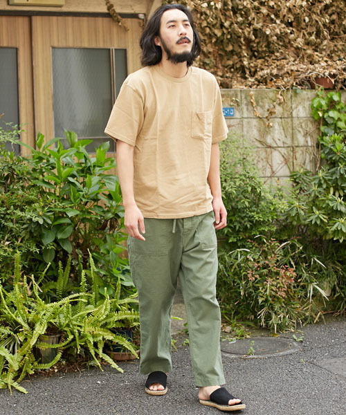 Velva Sheen（ベルバシーン）の「VELVA SHEEN ヴェルバ シーン 別注 ビックシルエット 半袖 ポケット Tシャツ（Tシャツ/カットソー・メンズ・ネイビー/キャメル/ホワイト・MEDIUM/SMALL/LARGE）」の15枚目の写真