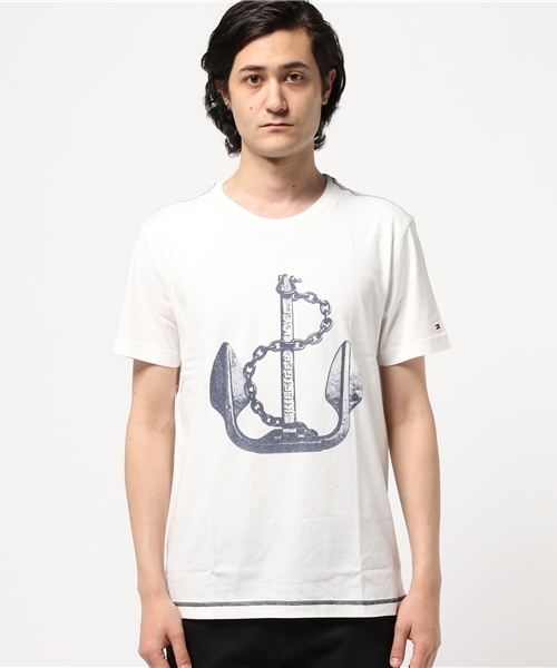 TOMMY HILFIGER(トミーヒルフィガー)の「NIELS TEE S/S RF(Tシャツ/カットソー・メンズ・ホワイト・SMALL/LARGE/X-LARGE/MEDIUM)」の1枚目の写真