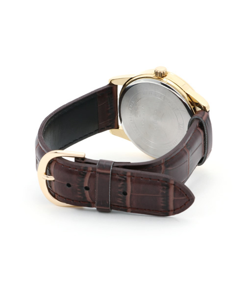 CASIO（カシオ）の「CASIO カシオ / ビッグフェイスアナログレザーウォッチ（アナログ腕時計・レディース・ブラウン系その他・FREE）」の4枚目の写真