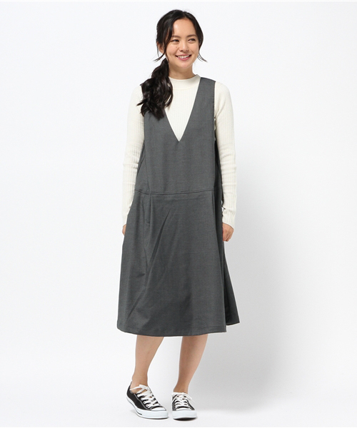 LBC（エルビーシー）の「T/Rジャンスカ                       （ワンピース・レディース・ダークグレー/ネイビー・MEDIUM/LARGE）」の10枚目の写真